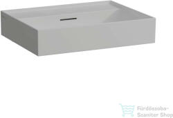 Laufen Kartell By Laufen 60x46 cm-es csiszolt aljú mosdó csaplyuk nélkül, matt szürke H8163337591091 (H8163337591091)