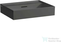 Laufen Kartell By Laufen 60x46 cm-es csiszolt aljú mosdó csaplyuk nélkül, graphite matt H8163337581091 (H8163337581091)