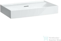 Laufen Kartell By Laufen 80x46 cm-es mosdó csaplyuk nélkül, LCC Active bevonattal, fehér H810336A001091 (H810336A001091)
