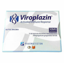 Pharmatecton Viroplazin kapszula 50mg kutyák és macskák számára vírusos fertőzések kiegészítő kezelésére 10db