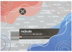 Nebulo Nebulo: Famentes rajzlap A/4 120gr ragasztott 20 ív/csomag fóliába (P-RFM-A4/20-FOLIA)