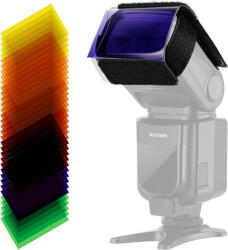 NEEWER 35-RGB Színes Vaku Szűrő Kit (35 féle színű Filter)