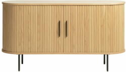 Unique Furniture Нисък скрин от декор от дъб с плъзгащи се врати естествен 140x76 cm Nola - Unique Furniture (46232780)