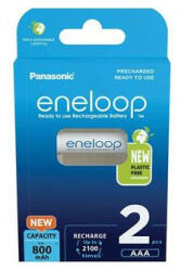 Panasonic Tölthető elem, AAA mikro, 2x800 mAh Ni-MH, PANASONIC "Eneloop (BK4MCDE-2BE) - bestoffice