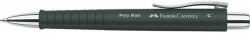 Faber-Castell Golyóstoll, 0, 7 mm, nyomógombos tolltest, fekete tolltest, FABER-CASTELL "Poly Ball", kék (TFC241199) - bestoffice