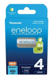 Panasonic Tölthető elem, AAA mikro, 4x800 mAh Ni-MH, PANASONIC "Eneloop (BK4MCDE-4BE)