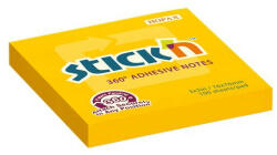 STICK N Öntapadó jegyzettömb, 76x76 mm, 100 lap, STICK N „360°, narancs (SN21551) - bestoffice
