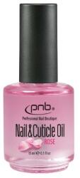 PNB Ulei de îngrijire a unghiilor și cuticulelor cu aromă de trandafir - PNB Nail & Cuticle Oil Rose 15 ml