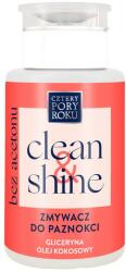 Cztery Pory Roku Soluție pentru îndepărtarea ojei, fără acetonă - Cztery Pory Roku Clean & Shine 200 ml