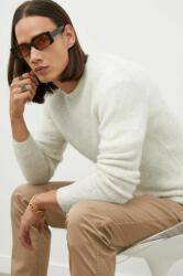American Vintage gyapjú pulóver könnyű, férfi, bézs - bézs M