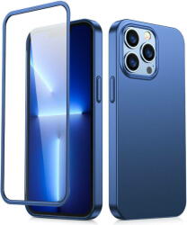 JOYROOM Husa completa fata si spate, pentru iPhone 13 Pro Max + protector de ecran din sticla securizata albastru (JR-BP928 albastru) (6941237161635)