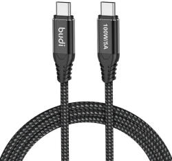 Budi Cable type-C to type-C, Budi 220TT15, 100W, 1.5m, (black) (220TT15) - scom