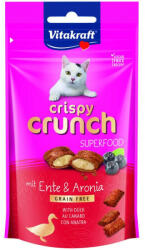 Vitakraft Crispy Crunch Macska Jutalomfalat Superfood Kacsa & Feketeberkenye 60g - kutyazoo