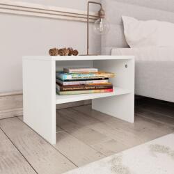 vidaXL Noptiere, 2 buc. , alb, 40 x 30 x 30 cm, PAL (800064) - vidaxl