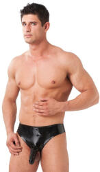 Rimba Latex Play Men's Briefs with Sleeve Black XL