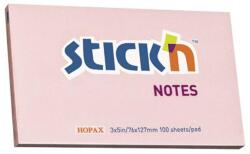 Stickn Öntapadó jegyzettömb STICK`N 76x127mm pasztel pink 100 lap (21154) - nyomtassingyen