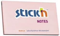 Stickn Öntapadó jegyzettömb STICK`N 76x127mm pasztel pink 100 lap (21154)