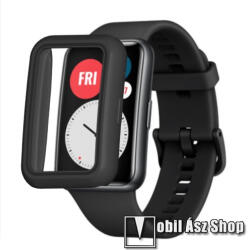 Huawei Watch Fit, Watch Fit Elegant Edition, Okosóra szilikontok, Fekete