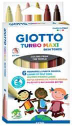 GIOTTO Filctoll GIOTTO Turbo maxi bőrtónus színek 6db-os készlet (527000) - nyomtassingyen