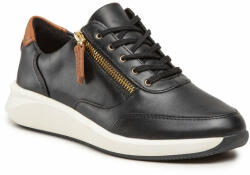 Clarks Sneakers Clarks Un Rio Zip 261680184 Black Leather