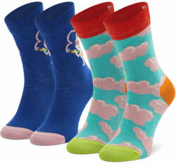 Happy Socks Set de 2 perechi de șosete lungi pentru copii Happy Socks KCLO02-6300 Colorat