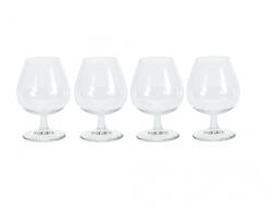 Excellent Houseware Set 4 pahare coniac Excellent Houseware, sticla, 5.6x13 cm, 350 ml, transparent (KO-CC7001530) Pahar