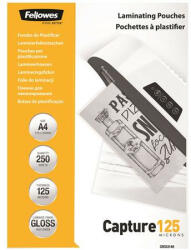 Fellowes Meleglamináló fólia, 125 mikron, A4, fényes, 250 db, FELLOWES (5314903) - bestoffice