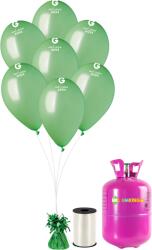 HeliumKing Set petrecere heliu cu baloane verzi 30 buc