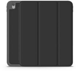 DEVIA Apple iPad 10.9 (2022) tablet tok (Smart Case) on/off funkcióval, Apple Pencil tartóval - Devia Rosy Series Leather Case With Pencil Slot - fekete - bluedigital