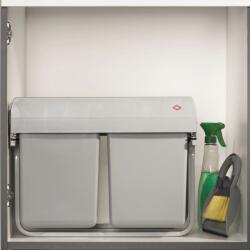 Eyckhaus Colector de deșeuri selectiv rulant gri 2x15L dreptunghiular 4367 (446542) Cos de gunoi