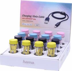 Hama 183212 USB apa - Lightning apa Adat- és töltőkábel 0.6m - Több színű (183212)