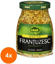 Smak Set 4 x Mustar Frantuzesc, Smak, 180 g (NAR-4xRDL-8230)