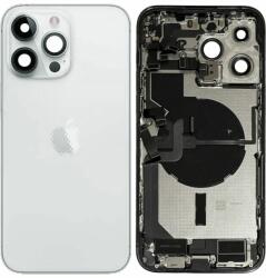 Apple iPhone 14 Pro Max - Hátsó Ház Apró Alkatrészekkel (Silver), Silver