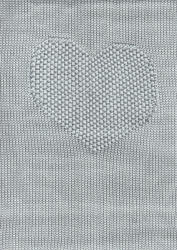  Nepii bambusz pléd 70*110 cm - szürke szívecske