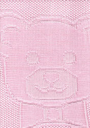 Nepii bambusz pléd 70*110 cm - rózsaszín maci