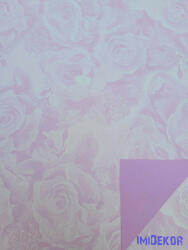 Vízhatlan mintás ív 70x100cm - Rózsafejmintás - Levendula