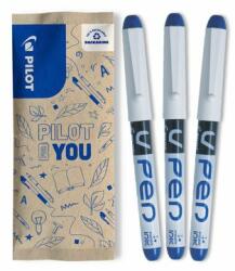 Pilot Set flow pack 3x stilou V-Pen albastru (PFLW538912)