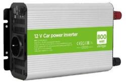 Energenie Invertor Energenie EG-PWC800-01, cu sinusoida simulata, Inverter auto, 800W, Schuko x 1, USB 5V 2.1A, baterie 10-16V (EG-PWC800-01)