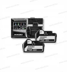 HiKOKI (Hitachi) akkumulátor csomag 2db BSL36A 2, 5/5Ah 36/18V + UC18YSL3 töltő (AKKuCSOM5AH(BSL36A18)UC18YSL3)