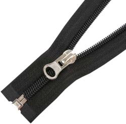  Spirál cipzár nyitható #5D0 V1 fém húzó fekete - 85 cm