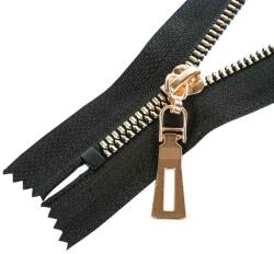  Műanyag cipzár zárt #5KD-Z2 fekete - 16 cm