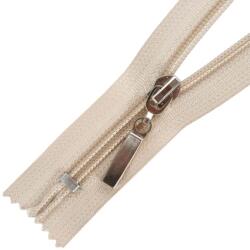  Spirál cipzár zárt #5D0 fém húzó autolock drapp 307 - 16 cm