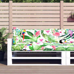 vidaXL Perne de paleți, 3 buc. , multicolor textil (360772)