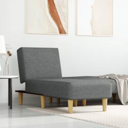 vidaXL Șezlong, gri închis, material textil (352799)