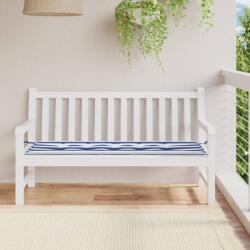 vidaXL Pernă de bancă dungi albastre și albe 150x50x3 cm textil oxford (361157)