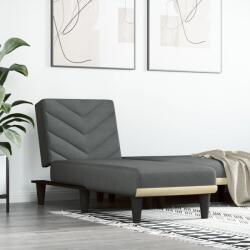 vidaXL Șezlong, gri închis, material textil (352854)