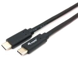  USB3.2(Type-C)(apa) gen1 to USB3.2(Type-C)(apa) gen1 1m (128346) EQUIP fekete link kábel 3A 60W töltési teljesítménnyel