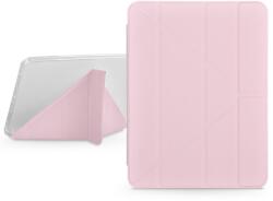 DEVIA Apple iPad 10.2 (2019/2020/2021) tablet tok (Smart Case) on/off funkcióval, Apple Pencil tartóval - Gremlin Series Case With Pencil Slot - pink (ST378836) (ST378836)