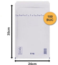 Plicuri cu bule albe F16 240x350 - 100 buc (F16A-100)