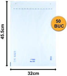  Plicuri cu bule I19 Albe 320x455 - 100 buc (I19A-50)